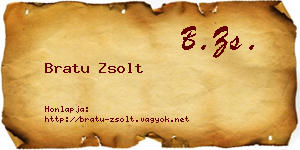 Bratu Zsolt névjegykártya